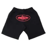 Corteiz-Alcatraz-Shorts-Black-Red.webp