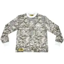 Corteiz Alcatraz Insignia Waffle Longsleeve Shirt in Digi Camo